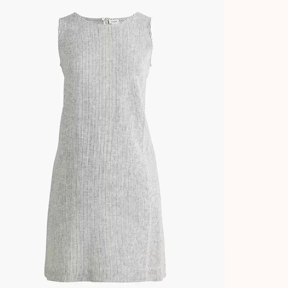 J crew Striped linen-blend sleeveless mini dress